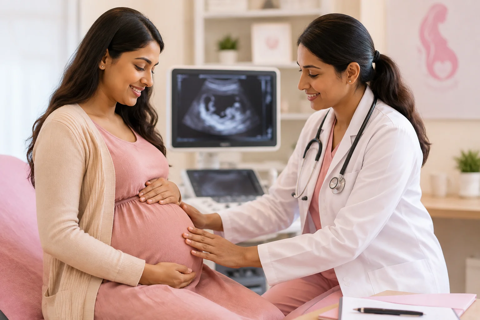 Pregnancy care at Dr. Mounisha's clinic